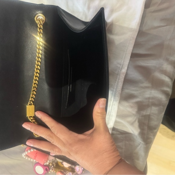 Yves Saint Laurent Black Crossbody with Gold Accents Perfect Condition! - Picture 3 of 8